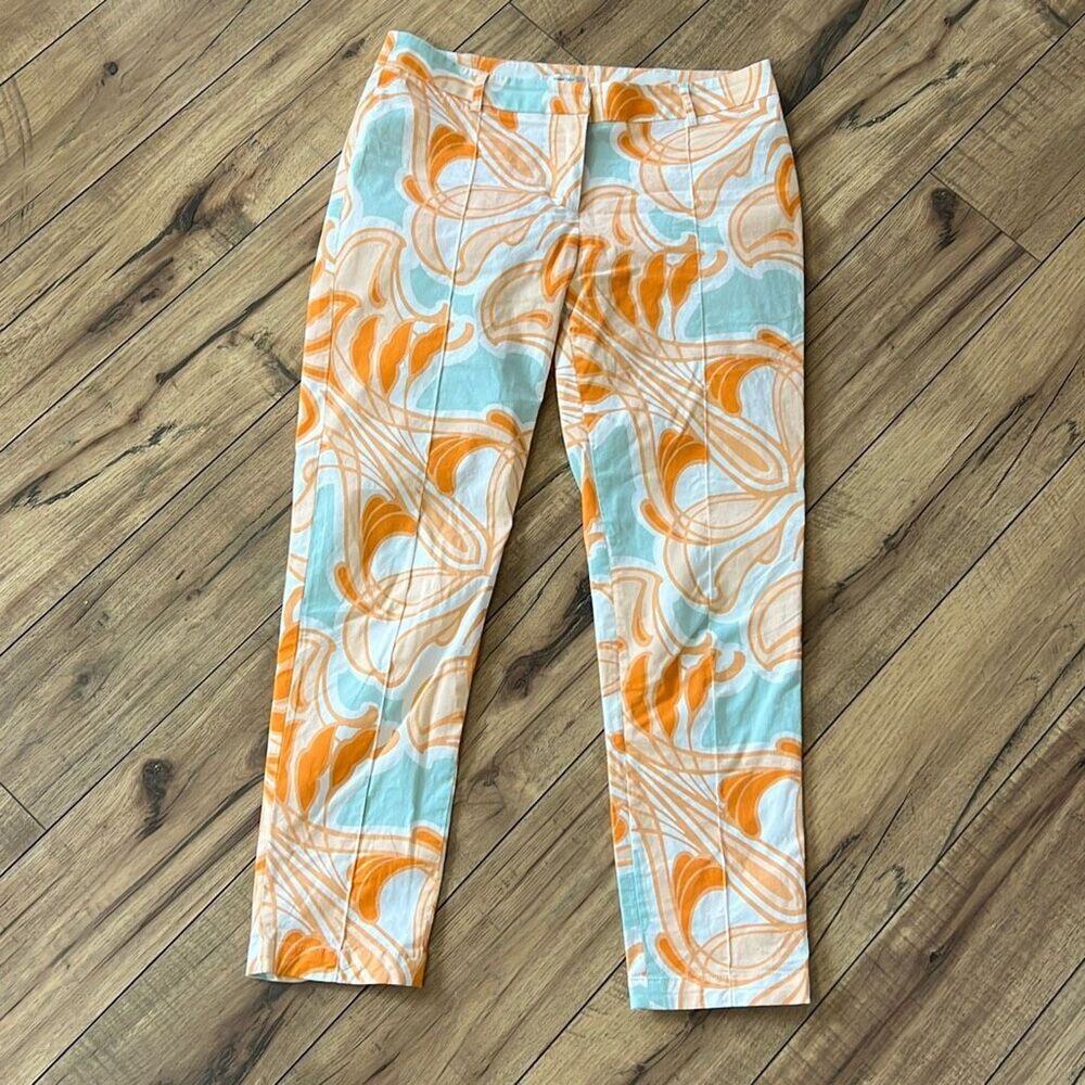 Tyler Boe size 4 womens cropped floral pants